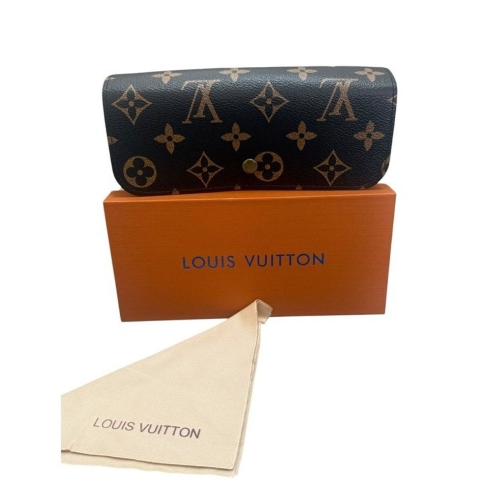 Louis Vuitton Brown & Black Monogram glasses case